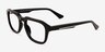 Carrington Black AcetateEyeglass Frames from EyeBuyDirect, Angle View
