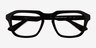 Carrington Black AcetateEyeglass Frames from EyeBuyDirect, Closed View