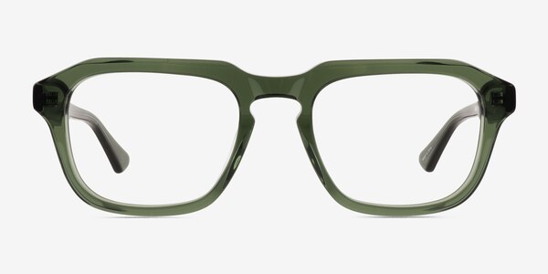 Carrington Clear Green Acetate Eyeglass Frames