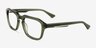 Carrington Clear Green AcetateEyeglass Frames from EyeBuyDirect, Angle View