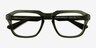 Carrington Clear Green AcetateEyeglass Frames from EyeBuyDirect, Closed View