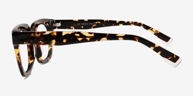 Ray Spotty Tortoise AcetateEyeglass Frames from EyeBuyDirect, Side View