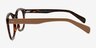 Duchamp Brown Tortoise AcetateEyeglass Frames from EyeBuyDirect, Side View