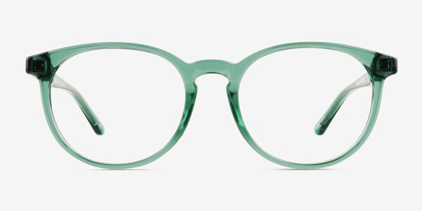 Bubbles Clear Green  Plastic Eyeglass Frames