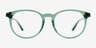 Bubbles Clear Green PlasticEyeglass Frames from EyeBuyDirect, Front View