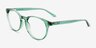 Bubbles Clear Green PlasticEyeglass Frames from EyeBuyDirect, Angle View