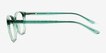 Bubbles Clear Green PlasticEyeglass Frames from EyeBuyDirect, Side View