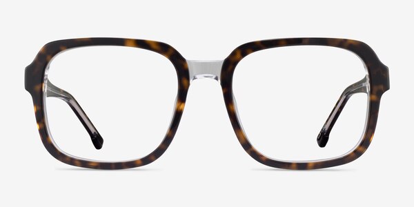 Trouble Tortoise Clear Acetate Eyeglass Frames