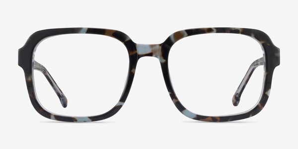 Trouble Blue Tortoise Clear Acetate Eyeglass Frames