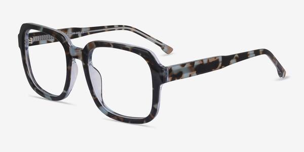 Blue Tortoise Clear Trouble -  Acetate Eyeglasses