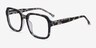 Trouble Blue Tortoise Clear AcetateEyeglass Frames from EyeBuyDirect, Angle View