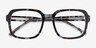 Trouble Blue Tortoise Clear AcetateEyeglass Frames from EyeBuyDirect, Closed View