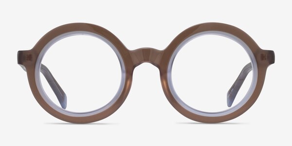 Ruckus Clear Brown Acetate Eyeglass Frames