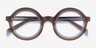 Ruckus Clear Brown AcetateEyeglass Frames from EyeBuyDirect, Closed View