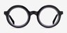 Ruckus Black Clear Gray AcetateEyeglass Frames from EyeBuyDirect, Front View