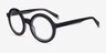Ruckus Black Clear Gray AcetateEyeglass Frames from EyeBuyDirect, Angle View