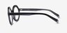 Ruckus Black Clear Gray AcetateEyeglass Frames from EyeBuyDirect, Side View