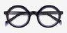 Ruckus Black Clear Gray AcetateEyeglass Frames from EyeBuyDirect, Closed View