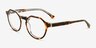 Discord Tortoise Clear AcetateEyeglass Frames from EyeBuyDirect, Angle View