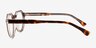 Discord Tortoise Clear AcetateEyeglass Frames from EyeBuyDirect, Side View