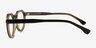Discord Clear Green AcétateMontures de lunettes de vue d'EyeBuyDirect, Vue de Côté