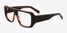Risk Black Tortoise AcetateEyeglass Frames from EyeBuyDirect, Angle View