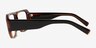 Risk Black Tortoise AcetateEyeglass Frames from EyeBuyDirect, Side View