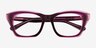Havoc Clear Purple AcetateEyeglass Frames from EyeBuyDirect, Closed View