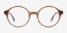 Vex Clear Brown Blue AcetateEyeglass Frames from EyeBuyDirect, Front View