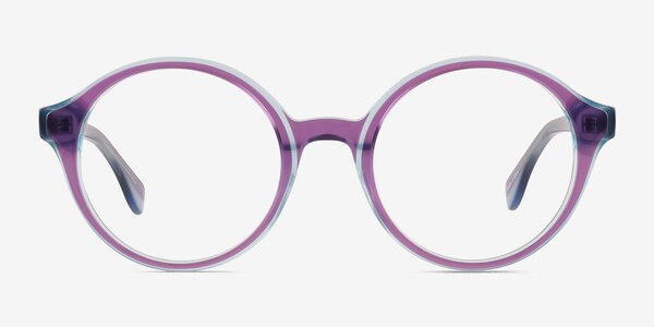 Vex Clear Purple Blue Acétate Montures de lunettes de vue