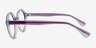 Vex Clear Purple Blue AcetateEyeglass Frames from EyeBuyDirect, Side View