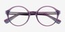 Vex Clear Purple Blue AcetateEyeglass Frames from EyeBuyDirect, Closed View
