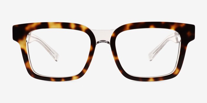 Mayhem Clear Tortoise Acetate Eyeglass Frames from EyeBuyDirect