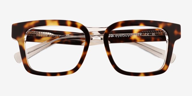 Mayhem Clear Tortoise AcetateEyeglass Frames from EyeBuyDirect, Closed View