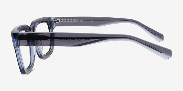 Jam Clear Gray AcetateEyeglass Frames from EyeBuyDirect, Side View