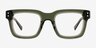Jam Clear Green AcetateEyeglass Frames from EyeBuyDirect, Front View