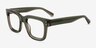 Jam Clear Green AcetateEyeglass Frames from EyeBuyDirect, Angle View