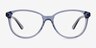 Hepburn Clear Blue AcetateEyeglass Frames from EyeBuyDirect, Front View