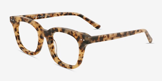 Romy Écaille ivoire AcétateMontures de lunettes de vue d'EyeBuyDirect, Vue d'Angle