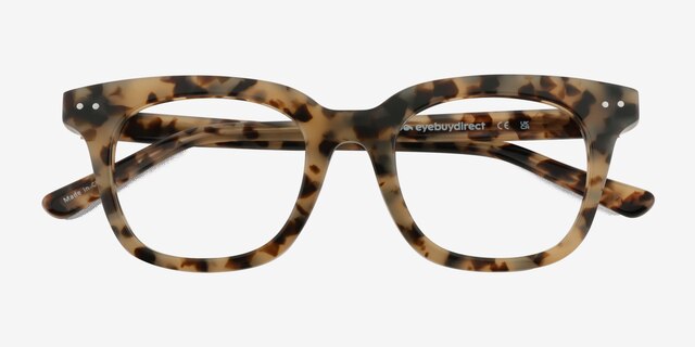 Romy Écaille ivoire AcétateMontures de lunettes de vue d'EyeBuyDirect, Vue Rapprochée