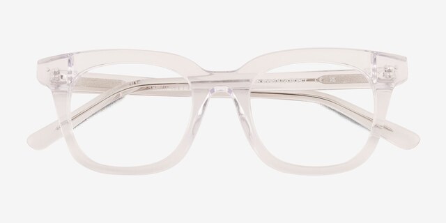 Romy Clear AcetateEyeglass Frames from EyeBuyDirect, Closed View