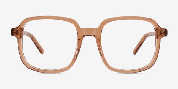 Gaston Clear Brown Acetate Eyeglass Frames