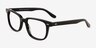 Pacific Black AcetateEyeglass Frames from EyeBuyDirect, Angle View