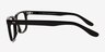 Pacific Black AcetateEyeglass Frames from EyeBuyDirect, Side View