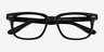 Pacific Black AcetateEyeglass Frames from EyeBuyDirect, Closed View