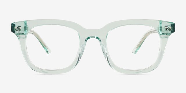 Romy Clear Green AcetateEyeglass Frames from EyeBuyDirect, Front View