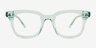 Romy Clear Green AcetateEyeglass Frames from EyeBuyDirect, Front View