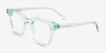 Romy Clear Green AcetateEyeglass Frames from EyeBuyDirect, Angle View