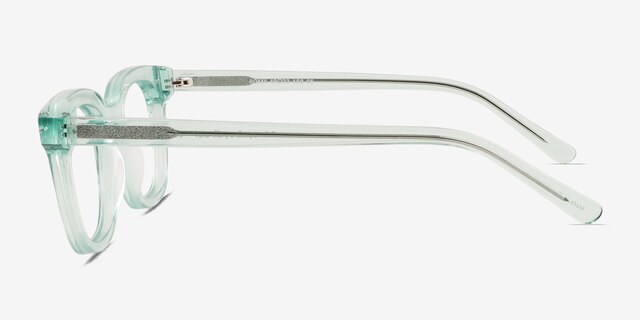 Romy Clear Green AcetateEyeglass Frames from EyeBuyDirect, Side View