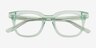 Romy Clear Green AcetateEyeglass Frames from EyeBuyDirect, Closed View